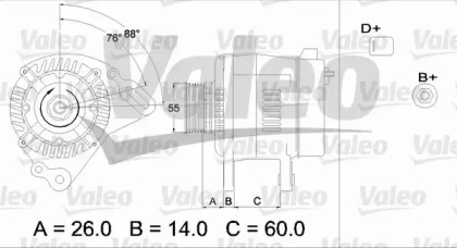 Генератор VALEO 436364