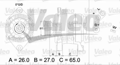 Генератор VALEO 436383