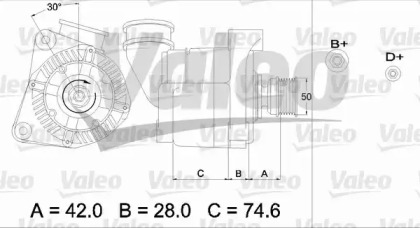 Генератор VALEO 436385