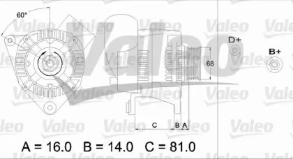 Генератор VALEO 436388