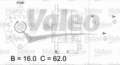 Генератор VALEO 436416