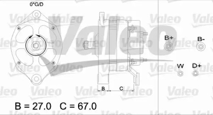 Генератор VALEO 436433