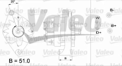 Генератор VALEO 436438