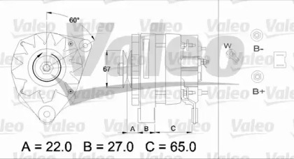 Генератор VALEO 436464