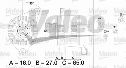 Генератор VALEO 436467