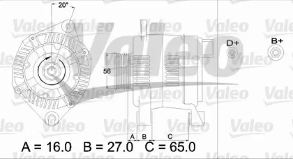 Генератор VALEO 436474