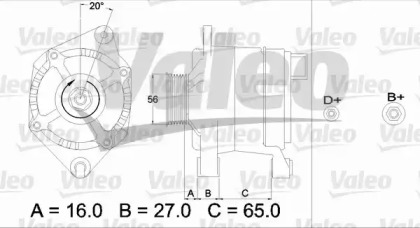 Генератор VALEO 436476