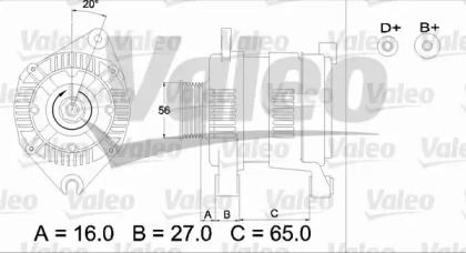 Генератор VALEO 436477