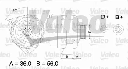 Генератор VALEO 436478