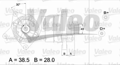 Генератор VALEO 436486