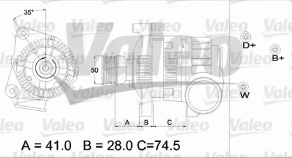 Генератор VALEO 436488