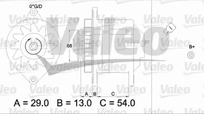 Генератор VALEO 436500