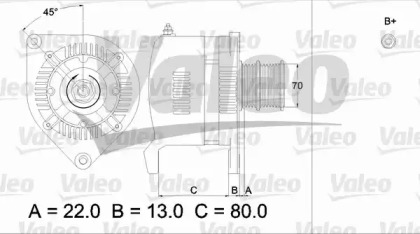 Генератор VALEO 436508