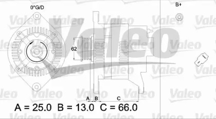 Генератор VALEO 436528