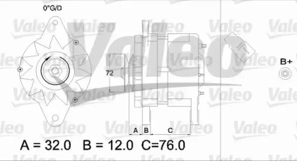 Генератор VALEO 436535