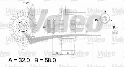 Генератор VALEO 436536