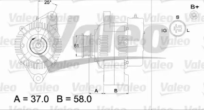 Генератор VALEO 436538