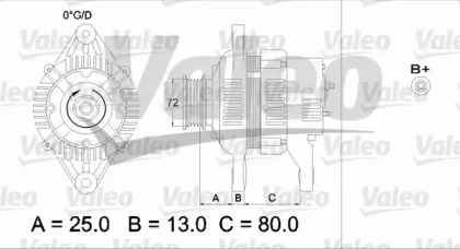 Генератор VALEO 436545