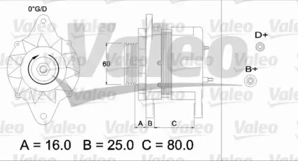 Генератор VALEO 436547