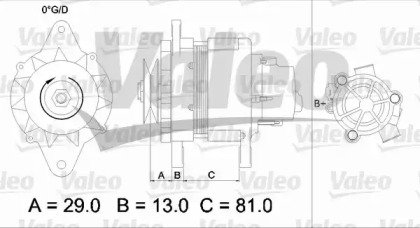 Генератор VALEO 436550