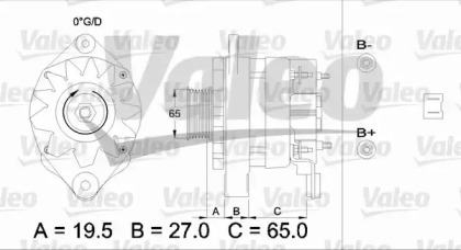 Генератор VALEO 436594