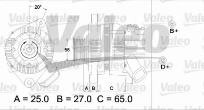 Генератор VALEO 436612