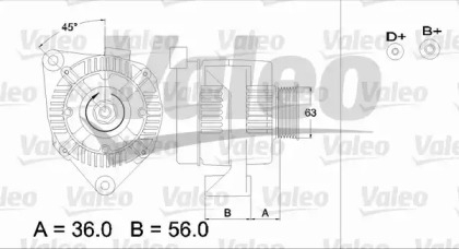 Генератор VALEO 436613