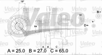 Генератор VALEO 436614