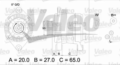 Генератор VALEO 436618