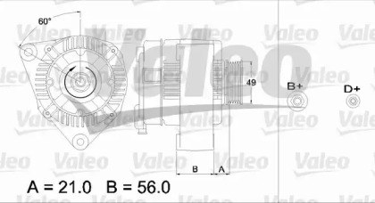 Генератор VALEO 436619