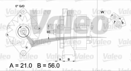 Генератор VALEO 436621