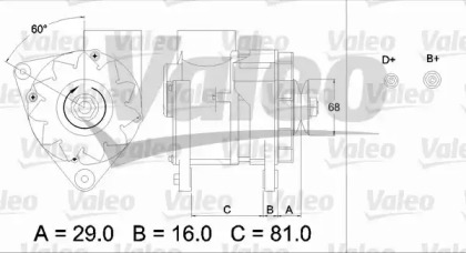 Генератор VALEO 436630