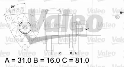 Генератор VALEO 436632