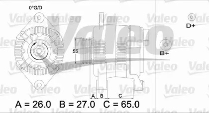 Генератор VALEO 436635