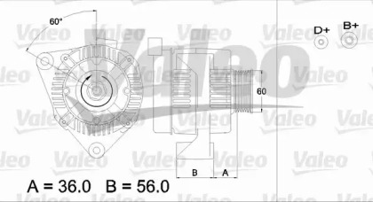 Генератор VALEO 436643