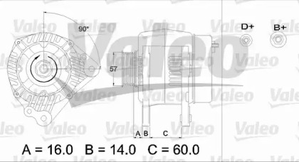 Генератор VALEO 436644