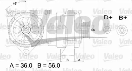 Генератор VALEO 436654