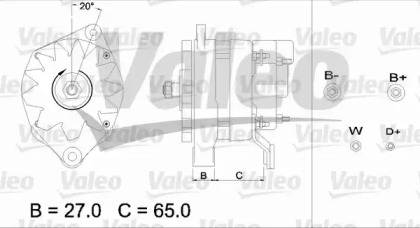 Генератор VALEO 436663