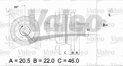 Генератор VALEO 436679