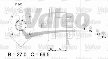 Генератор VALEO 436680