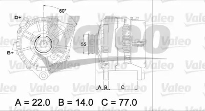 Генератор VALEO 436685