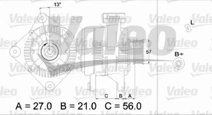 Генератор VALEO 436702