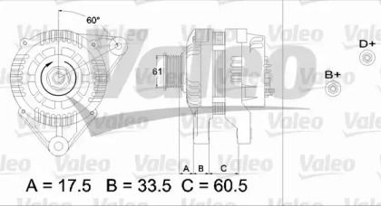 Генератор VALEO 436719