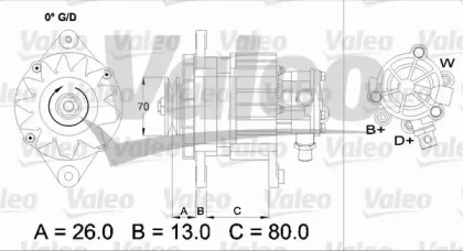 Генератор VALEO 436723