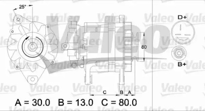 Генератор VALEO 436724