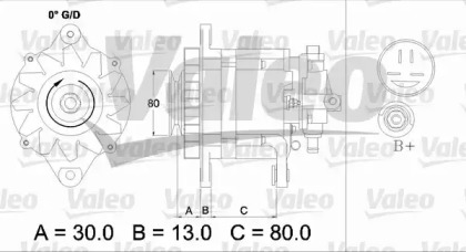 Генератор VALEO 436725