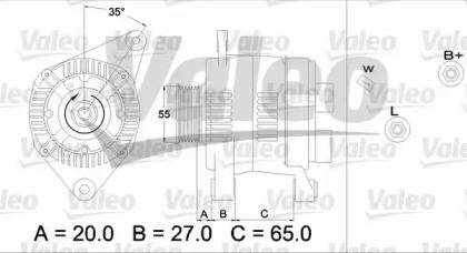 Генератор VALEO 436728