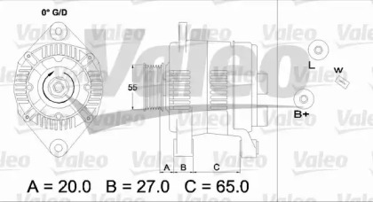 Генератор VALEO 436733