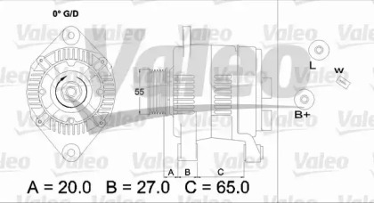 Генератор VALEO 436736