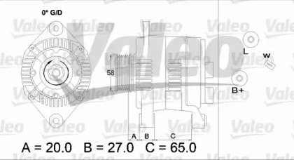 Генератор VALEO 436738